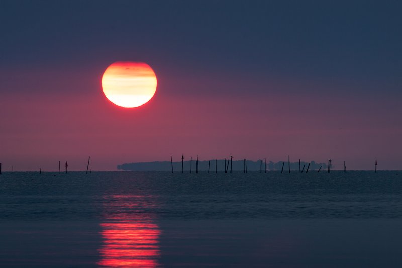 Click to view full screen - Sunrise Over Poplar Island