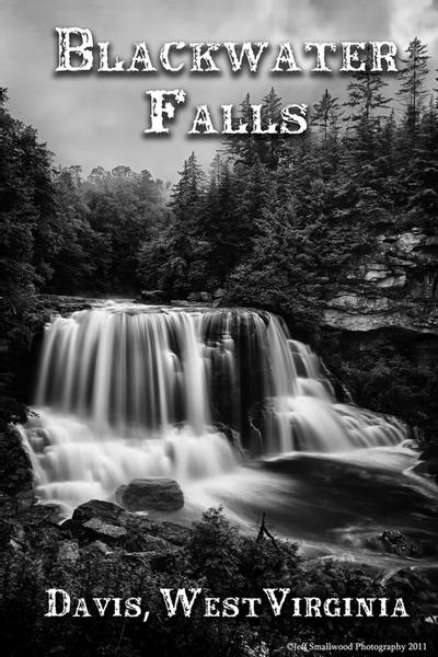 Click to view full screen - Blackwater Falls in Black and White