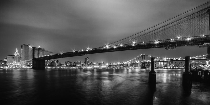 Click to view full screen - Brooklyn Bridge at Night