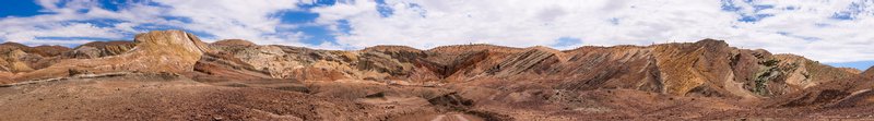 Click to view full screen - Rainbow Basin Panorama